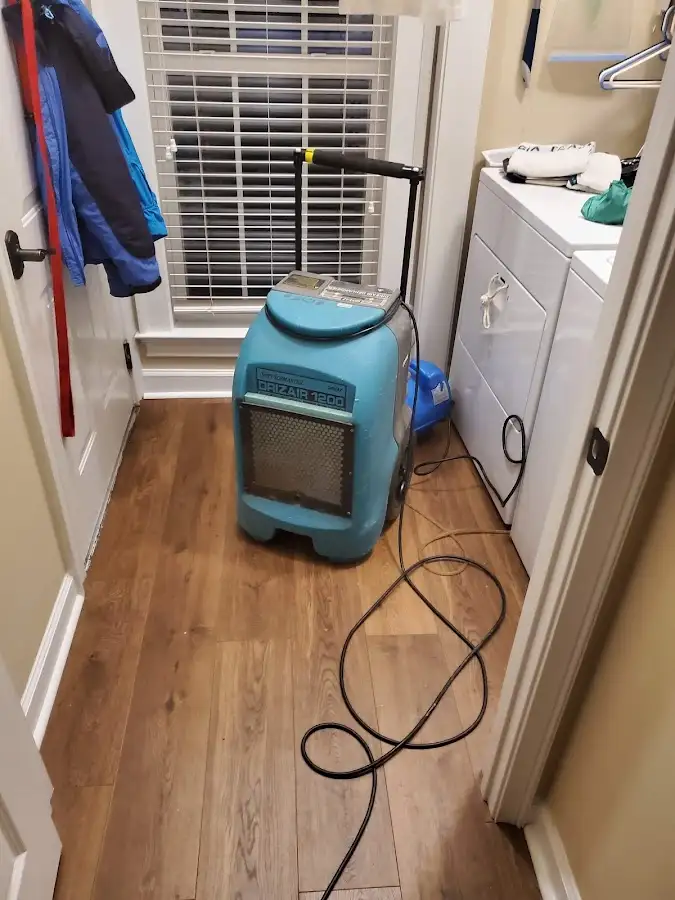 Commercial dehumidifier deployed for Flood Damage Cleanup in Reno